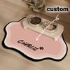 1PC Personalized Pet Feeding Mat - Quick Drying Absorbent Non-Slip Cat Bowl Mat, Suitable for Cats and Dogs, Durable Natural Rubber Floor Mat