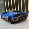 Alloy 1/24 Lambo Huracan STO Sport Car Model Diecast Toys Vehicles Sound and Light Voiture Miniature Collective Home Decoration