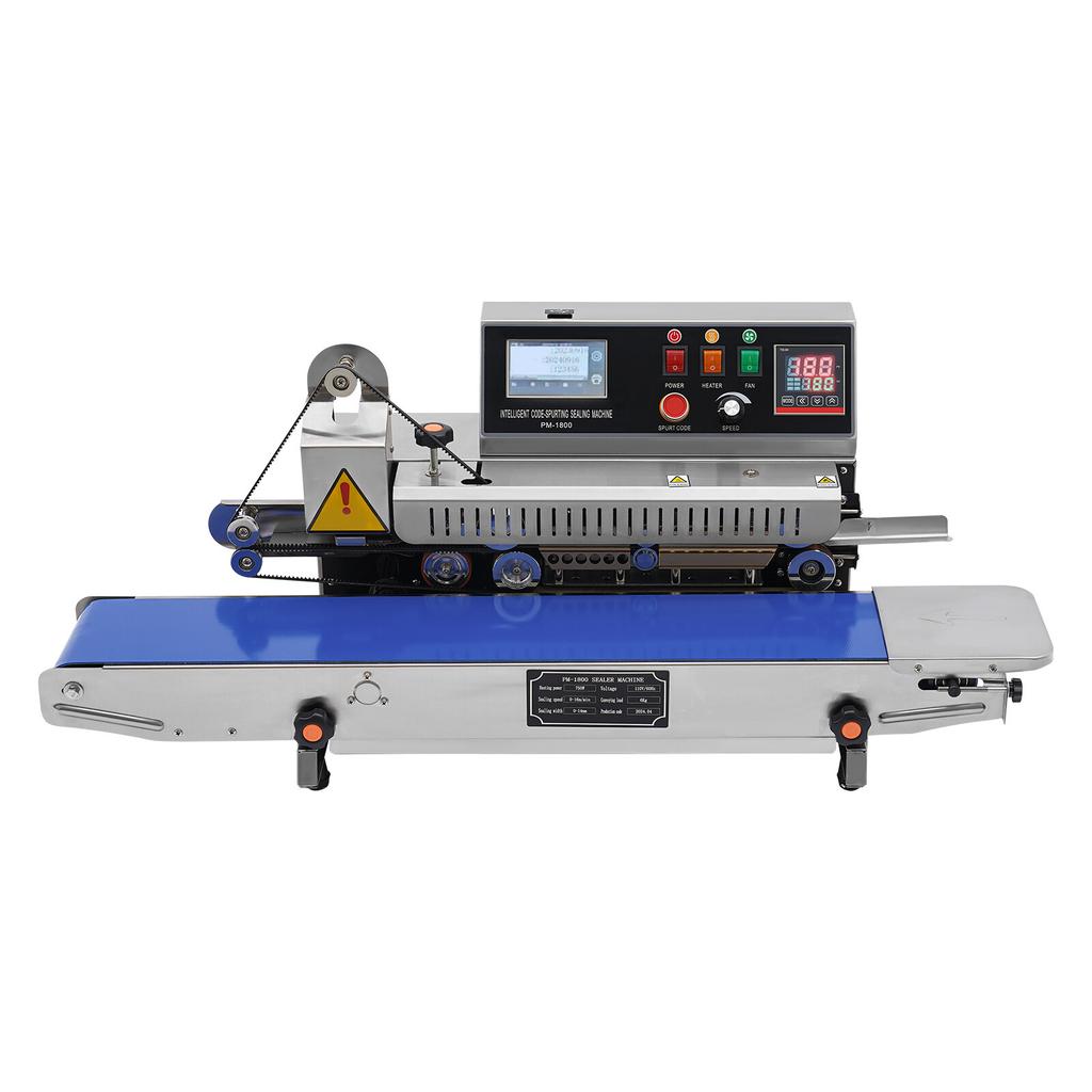 Industrial Inkjet Printing Sealer Machine Continuous Band Snack Food Tea Bags Automatic Packaging Adjustable Speed Temp