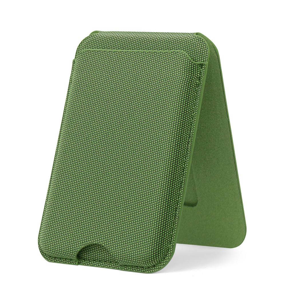 For  Magnetic Wallet Stand, Tech Woven Magnetic Card Holder Wallet for For Iphone17 16 1 14 13 Series with Adjustable Holder
