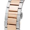 Versace Men's Sporty Tonneau Greca Watch (VESP00624) with Quartz Movement, Water Resistant, Sapphire Crystal, Silver/Pink Gold Dial, and Stainless Ste