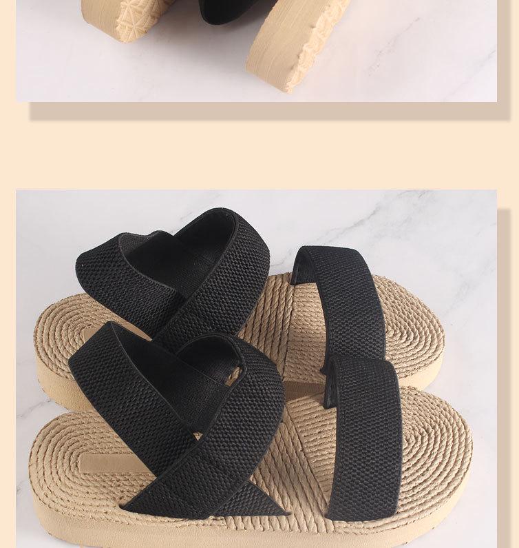 New Roman EVA Women's Mid-Heel Sandals - Round-Toe, Flat-Bottom Slippers for Outdoor, Summer 2024