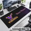 Minnesota Vikings Personalized Large Mouse Pad Custom Name Text Extended Desk Mat Gaming Mousepad