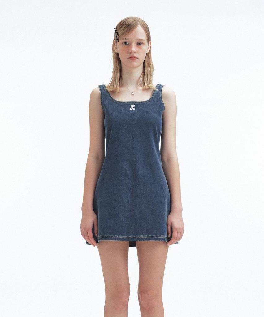 REST&RECREATION Denim Mini Dress - Blue