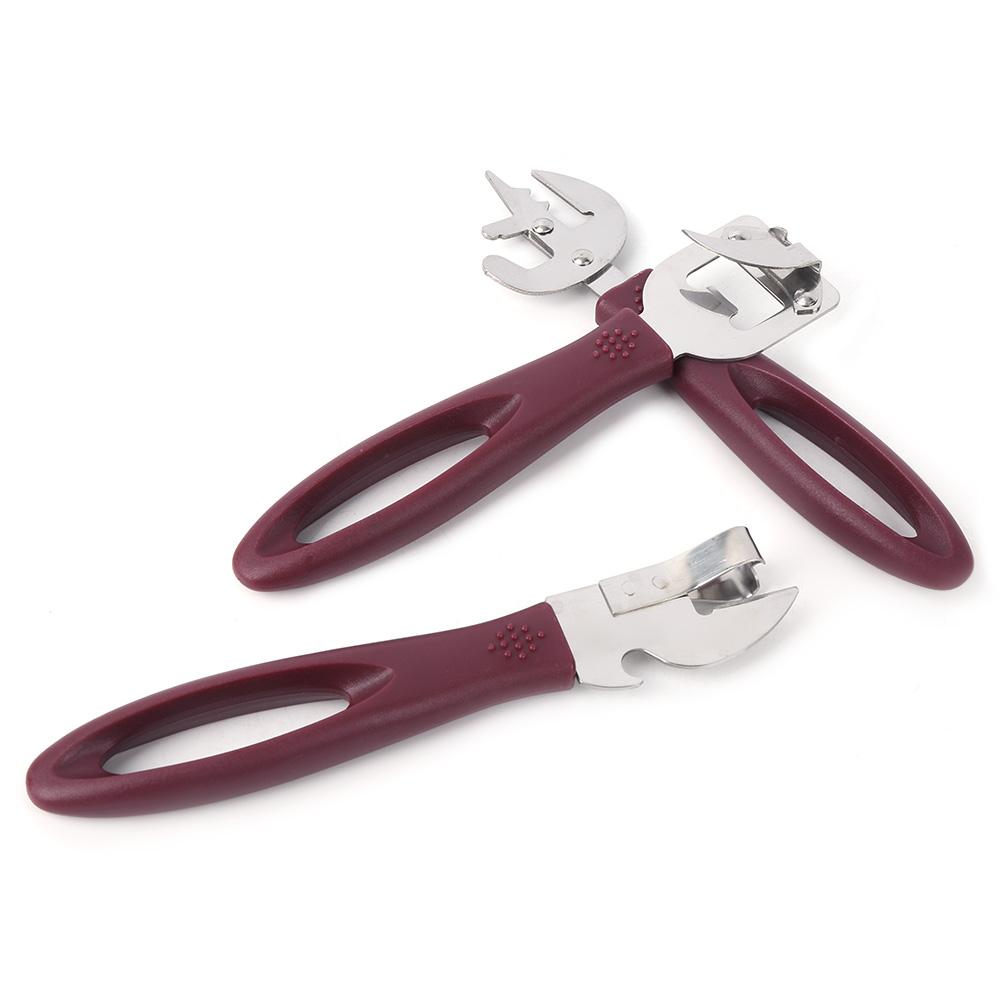 Stainless Steel Tin Opener Set Manual Can Bottle Opener for Restaurant Home Camping