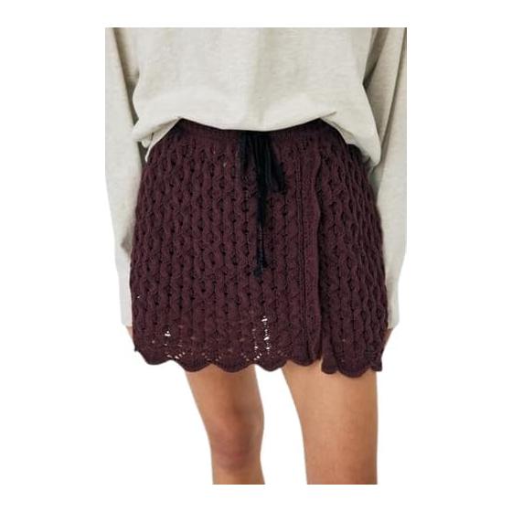 [Mousy] OPENWORK Knit Skirt