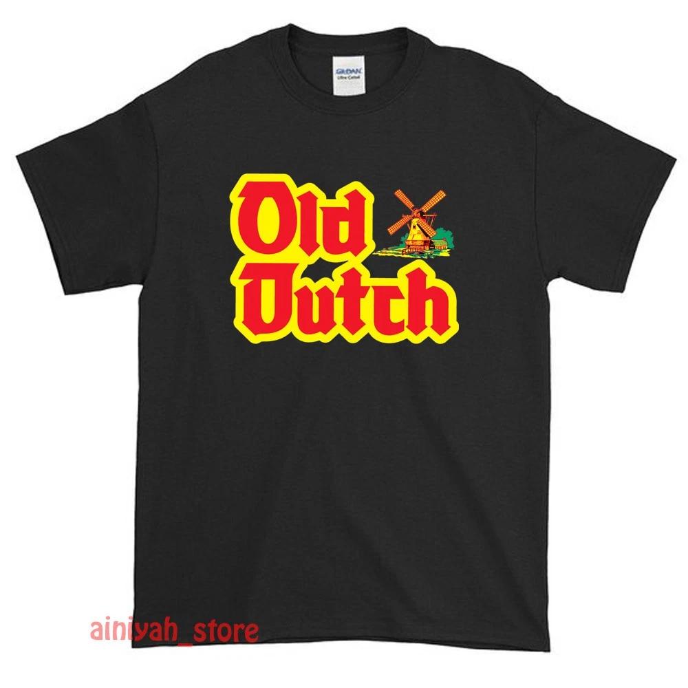 New Old Dutch potato chips Logo Men s Funny T shirt USA Size S-XXL S