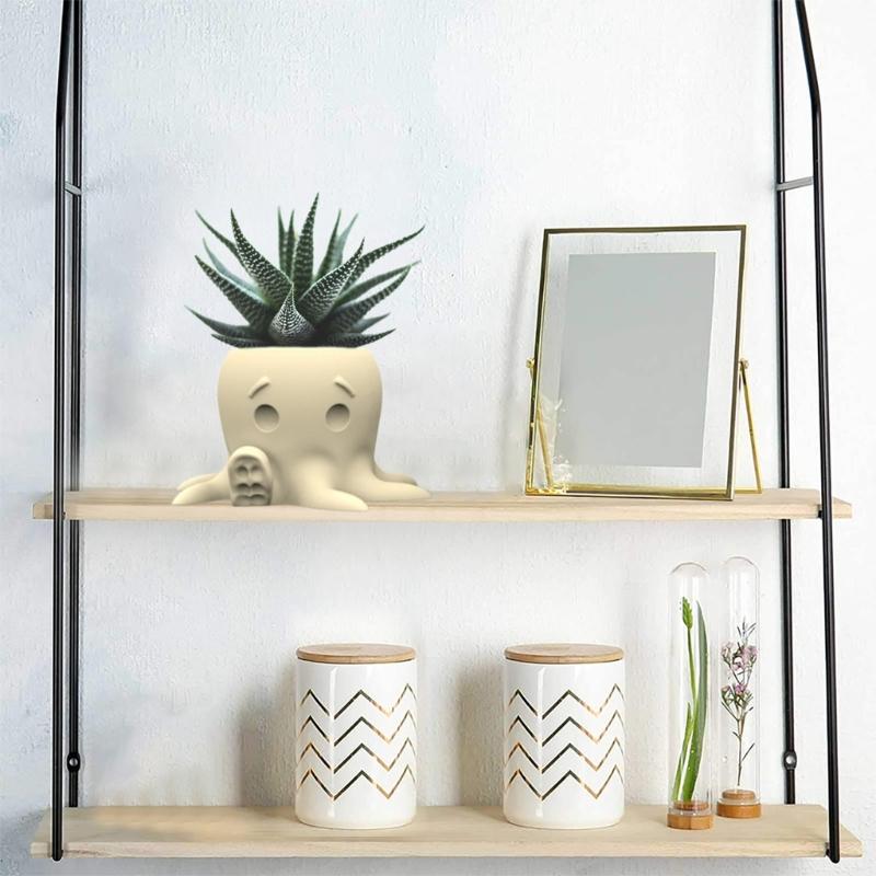 Octopus Succulent Planter Silicone Mold Crafting Vase Moulds Silicone Pen Holder Moulds Silicone Texture for Home Decors