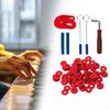 Piano Tuner Tool Kits L Shaped Handle Prevent Interference Rustproof DIY with Temperament Strip
