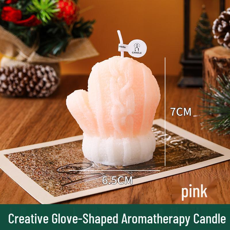 Festive Scented Candle: Christmas Gloves Ornament - Cute Holiday Gift for Healing Atmosphere