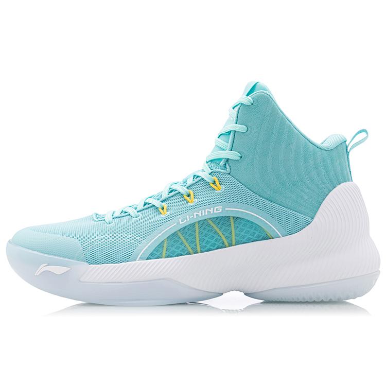 New LiNing YuShuai TD Anti Slip Wear Resistant Mid Top Basketball Shoes Pure Blue ABPQ027-5