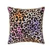 Federa Cuscino Morbida in Velluto Finta Pelliccia Stampa Leopardo 45x45 cm Marrone Nero Federa Cuscino Ghepardo per Divano Letto Camera da Letto Casa