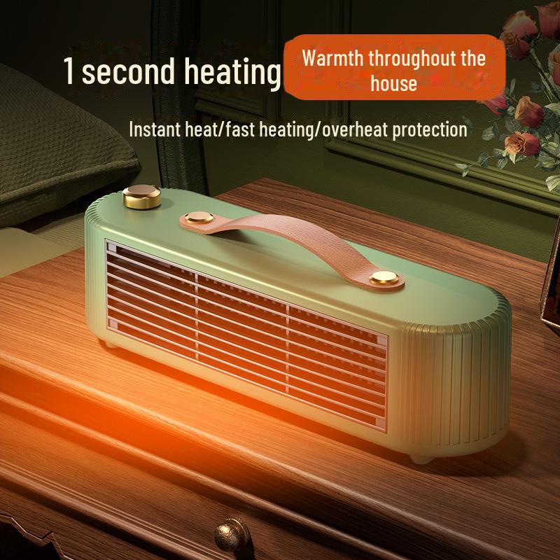Compact Household Electric Heater: Stylish, Popular Desktop Design