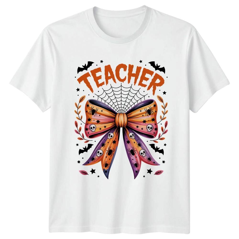 Teacher TShirt Spooky Halloween Teacher Halloween Gift For Him And Her S