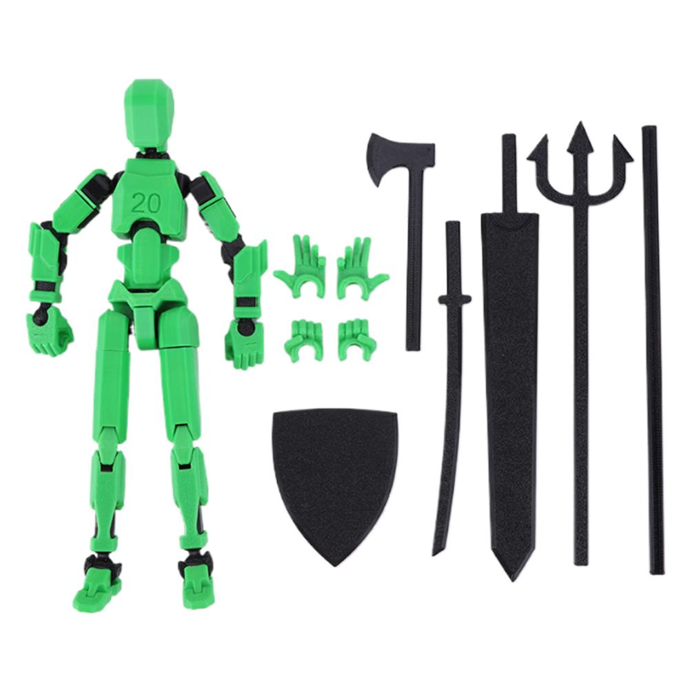 3D Printed Mannequin Toy 20cm Multi-Jointed Robot Multi-Articular Action Figures Full Body Activity Robot for Kids Adults