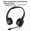 Lenovo E01 Wired Gaming Headphone W/ Rotatable HD Microphone Control Switch Learning Office Earphone Stereo Operator Headset for Online Class