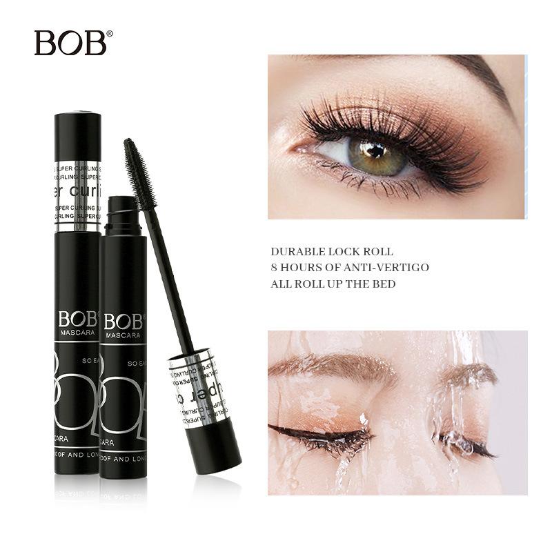 BOB Schlanke Mascara wasserfest und wischfest dichte Schwünge langanhaltend natürlicher täglicher Wimpern-Basis-Make-up