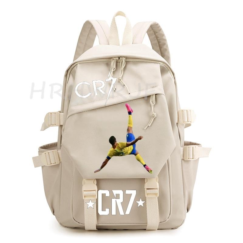 Ins Sports CR7 Backpacks Sports Casual Multi-pocket Capacity Teens Laptop School Bags Lightweight Women Men Travel Mochilas