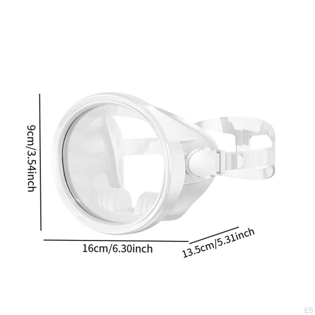 Compact Scuba Goggles for Freediving with Silicone And Glass