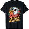 Ataque de Lanche Temporada Batatas Fritas Gaivota Óculos de Sol Camiseta Divertida