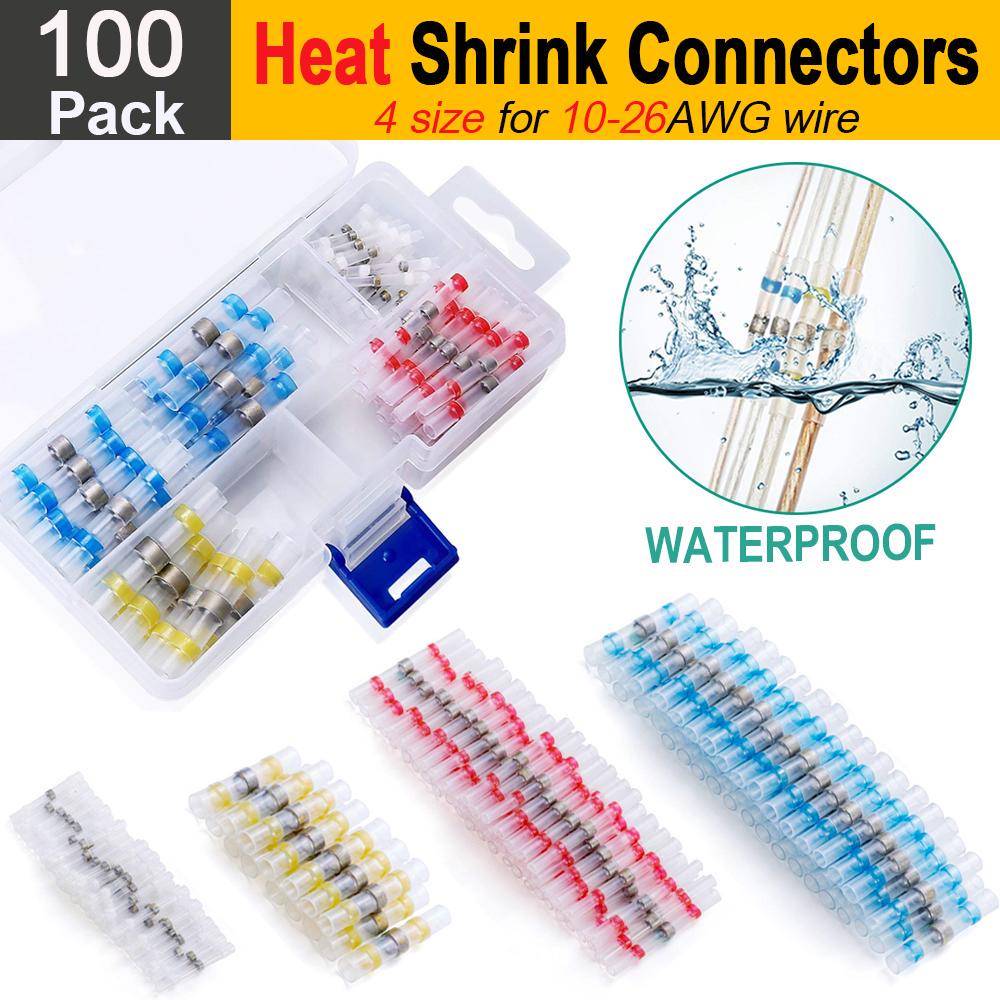 100pcs Heat Shrink Solder Terminal Block Sale Autos Car Seal Wire Connector