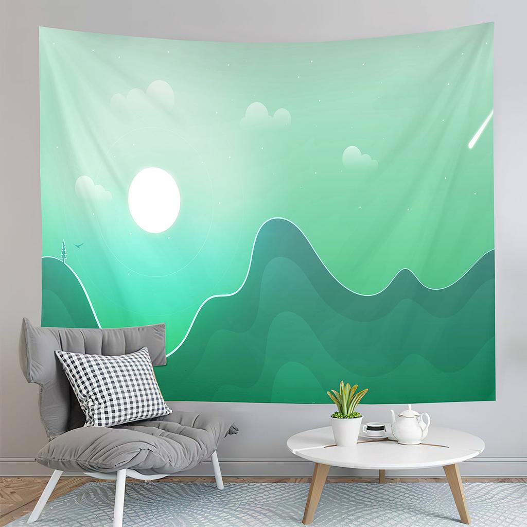 Abstract Snow Mountain Tapestry Nature Sunset Tapestry Purple Sky Tapestry Wall Hanging Tapestries Art Living Room Bedroom Dorm