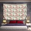 Christmas Santa Sleigh and Tree Pattern Pattern Wall Hanging Tapestry Decorative Tapestry Home Decor for Bedroom and Living Room