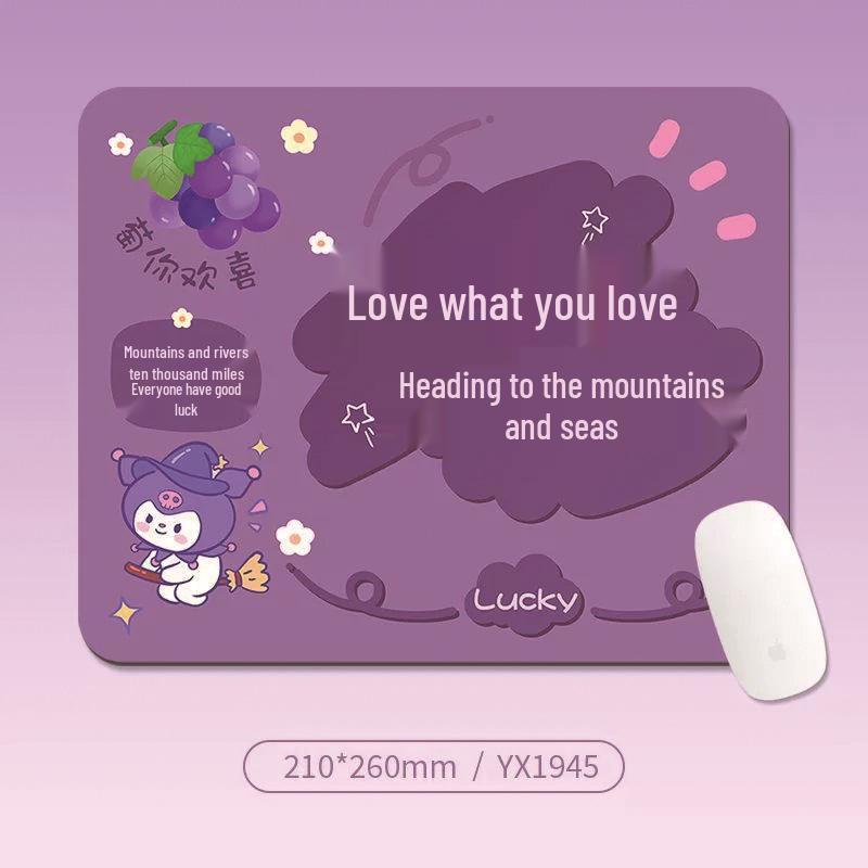 Customizable High-Value Motivational Cartoon Mouse and Keyboard Mat