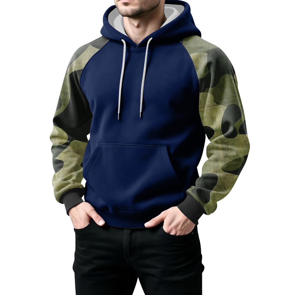 Men's Camouflage Sweatshirt Hoodie Men's Sports Large Size Casual Sweatshirt