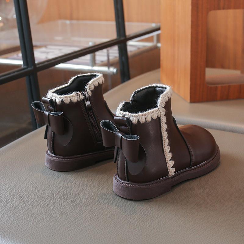 Kids Martin Boots High Top Autumn Winter Casual Walking School Travel Comfortable Children Footwear Daily Wear Sizes 26-37
