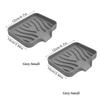 2PCS Silicone Sink Tray for Kitchen Organization - Non-Food Contact Soap Dish Holder with Drain Lip - Countertop Scrubber Drainer for Brushes