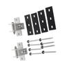 Solar Panel Mounting Brackets Aluminum Alloy Easy To Install Solar Panel Bracket Clamp Kit for Tin