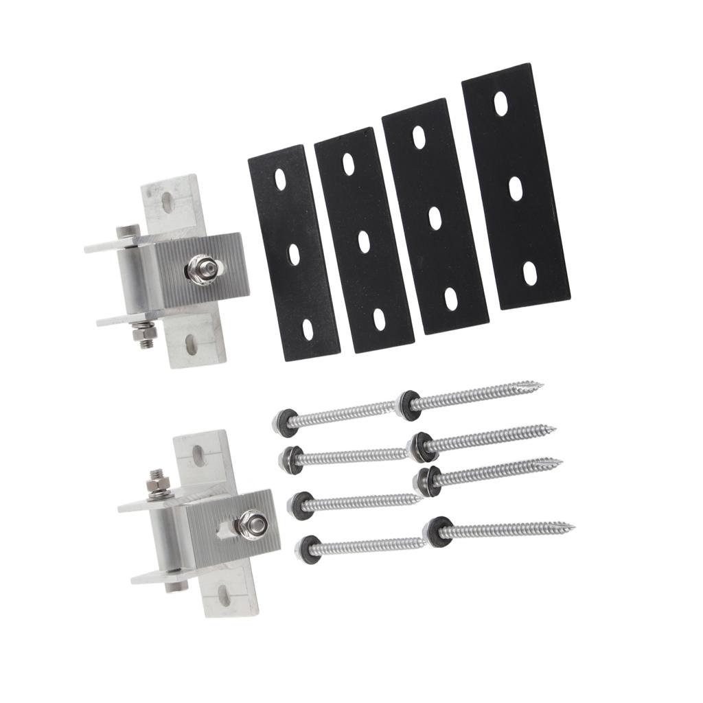 Solar Panel Mounting Brackets Aluminum Alloy Easy To Install Solar Panel Bracket Clamp Kit for Tin