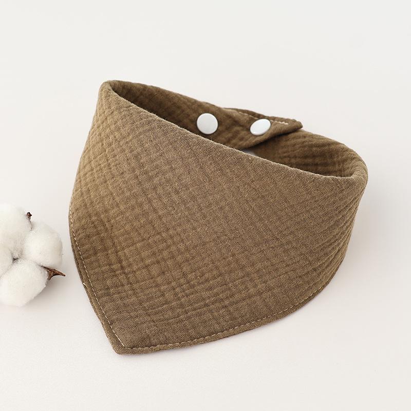 

Four-Layer Washed Gauze Cotton Baby Bib Scarf