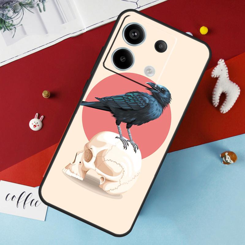 Kruis Raaf Donkere Schedel Hoesje voor Xiaomi Redmi Note 13 12 10 8 9 11 Pro 12S 10S 11S Redmi 13C 10A 10C 9C 12C Hoes