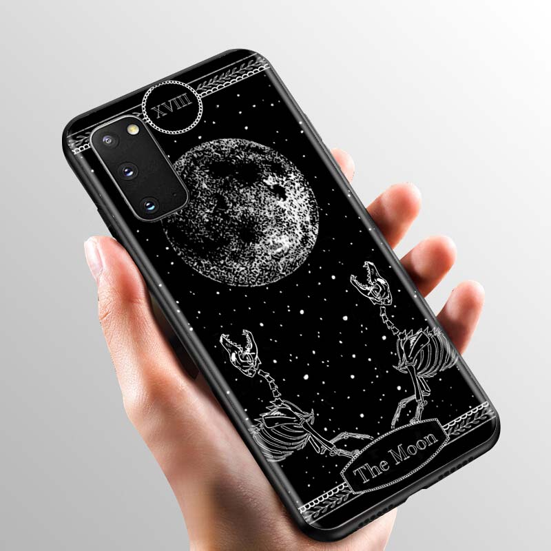 Case For Samsung Galaxy Note 10 Lite Plus 20 Ultra 8 9 S20 FE S21 S10 Soft Silicone Phone Cover Funda Witches Moon Tarot Shell
