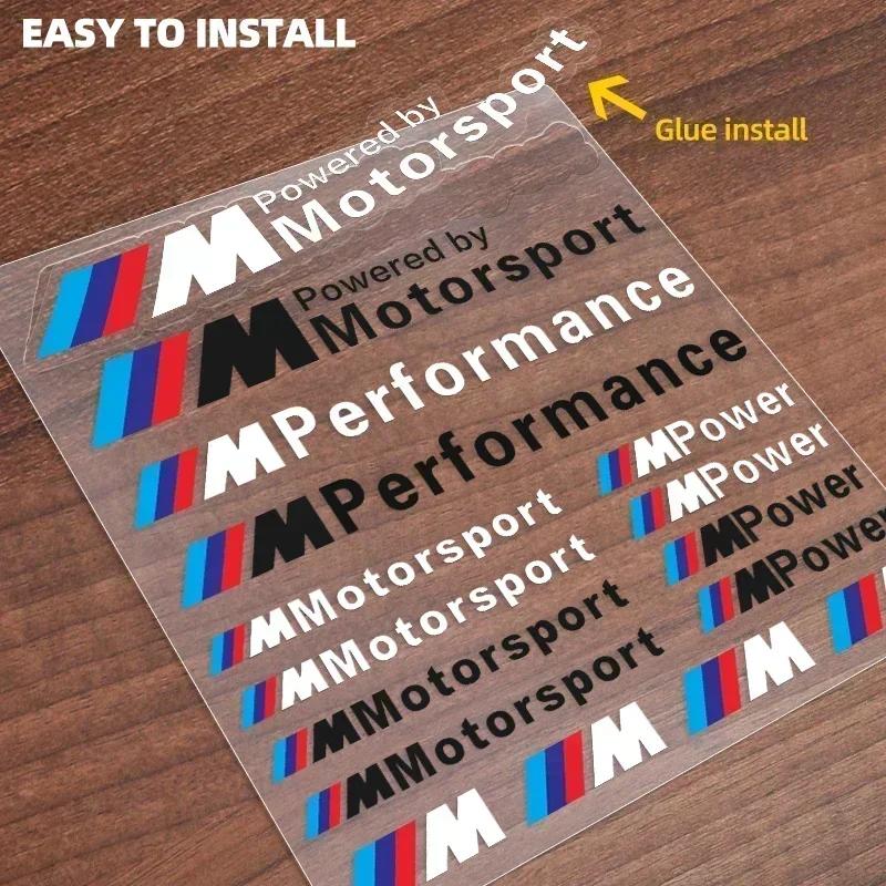 New Hots E60 E60 E93 E60 For BMW M X3 X5 X6  1set Car Badge Sticker Car Decoration Decal For Bmw M Performance Power X1 X3 X5 X