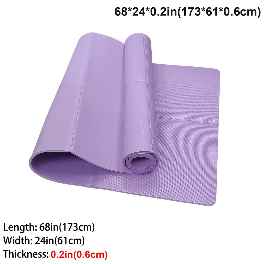Foldable Yoga Mat Eco Friendly EVA Folding Travel Fitness Exercise Mat 3mm/4mm/6mm Thicknesses for Yoga Pilates & Floor Workouts