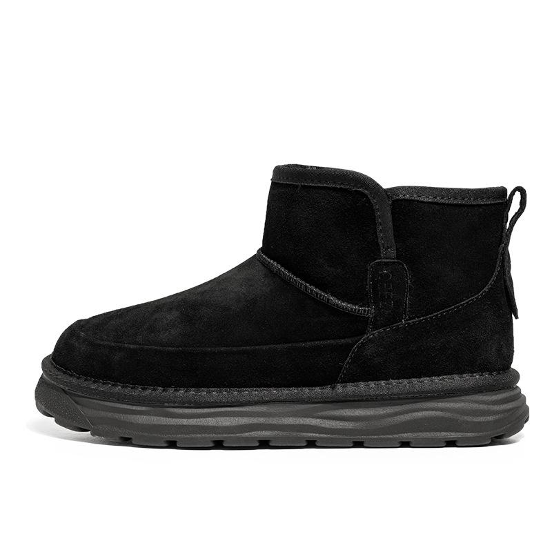 3273 Khaki Snow Boots Thick Sole Heightening Plush Cotton Outdoor Martin Boots Men's Cotton Shoes