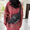 Unisex Fanny Pack Fashion Shoulder Bag Creative Letter Breast Bag Japanese Casual Messenger Bag