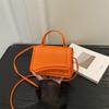 Solid Color Simple Casual Fashion Daily Small Square Crossbody Shoulder Handbag