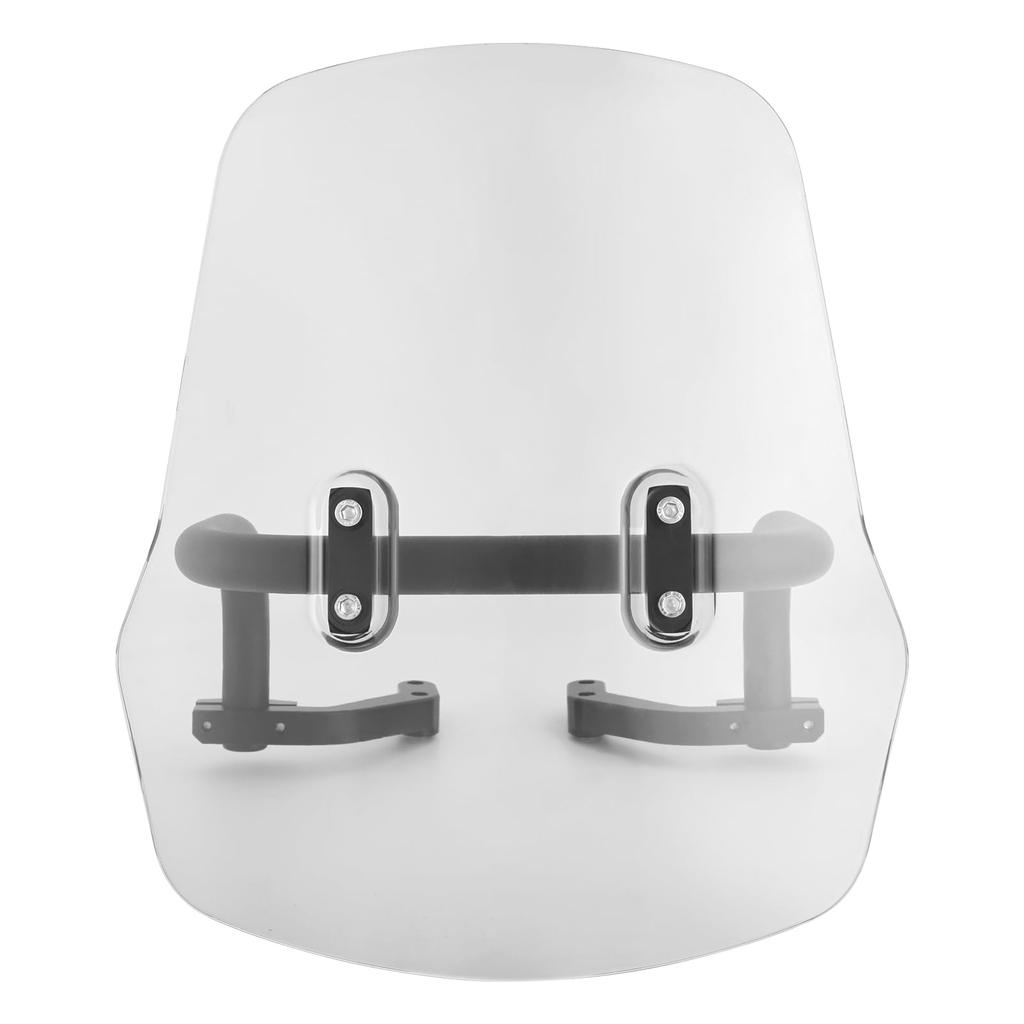 VIPIH Windshield Motorcycle Hunter Cub Screen Applicable for Honda Hunter Cub CT125 Rigid Feel Upside Down Reversible Motorcycle Screen Mount Bar
