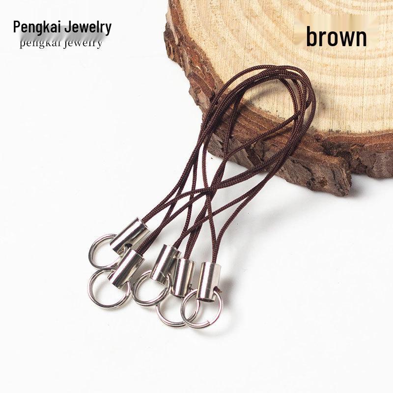 100 Colorful Double Loop Mobile Phone Lanyards - Doll Polyester Pendant Ropes for DIY Jewelry and Handmade Projects