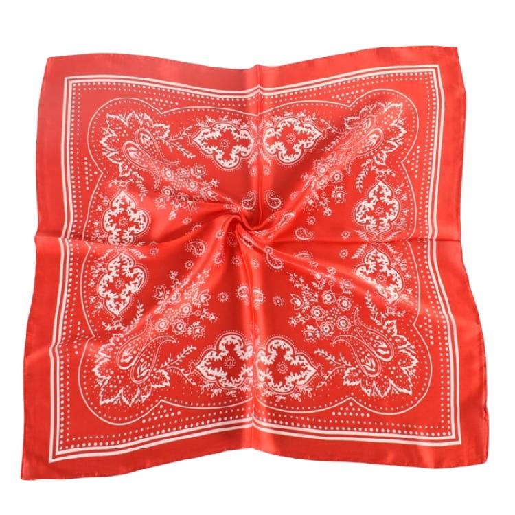 

Digital Flower Print Headscarf Bandanas Hiphop Head Scarf Music Festival Headwrap Cycling Dancing Scarf Handkerchief червоний