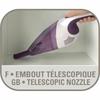 Rowenta Extenso AC232001 Handheld Vacuum Cleaner 3.6V Violet/White