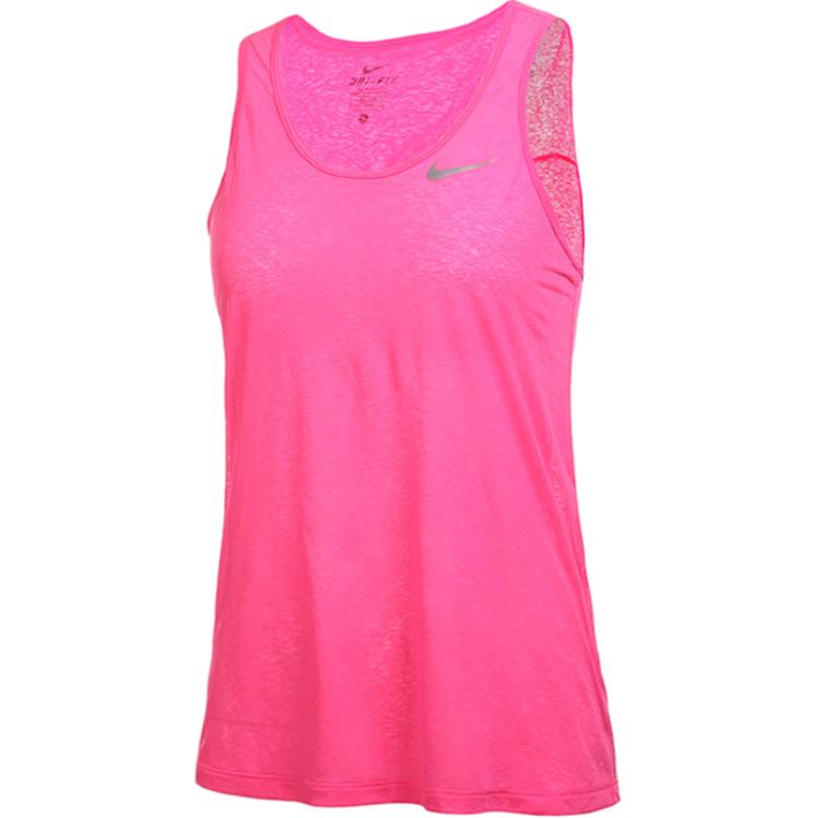 Nike Lifestyle Casual Series As Df Cool Breeze Tank Breathable Soft Comfortable Vest Women Tops Rose-Red 719869-639