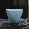 Chinese Tradition Ru Kiln Ceramic Tea Cup Handmade Ice Crack Teacup Household Tea Bowl Travel Personal Master Cup Tea Set
