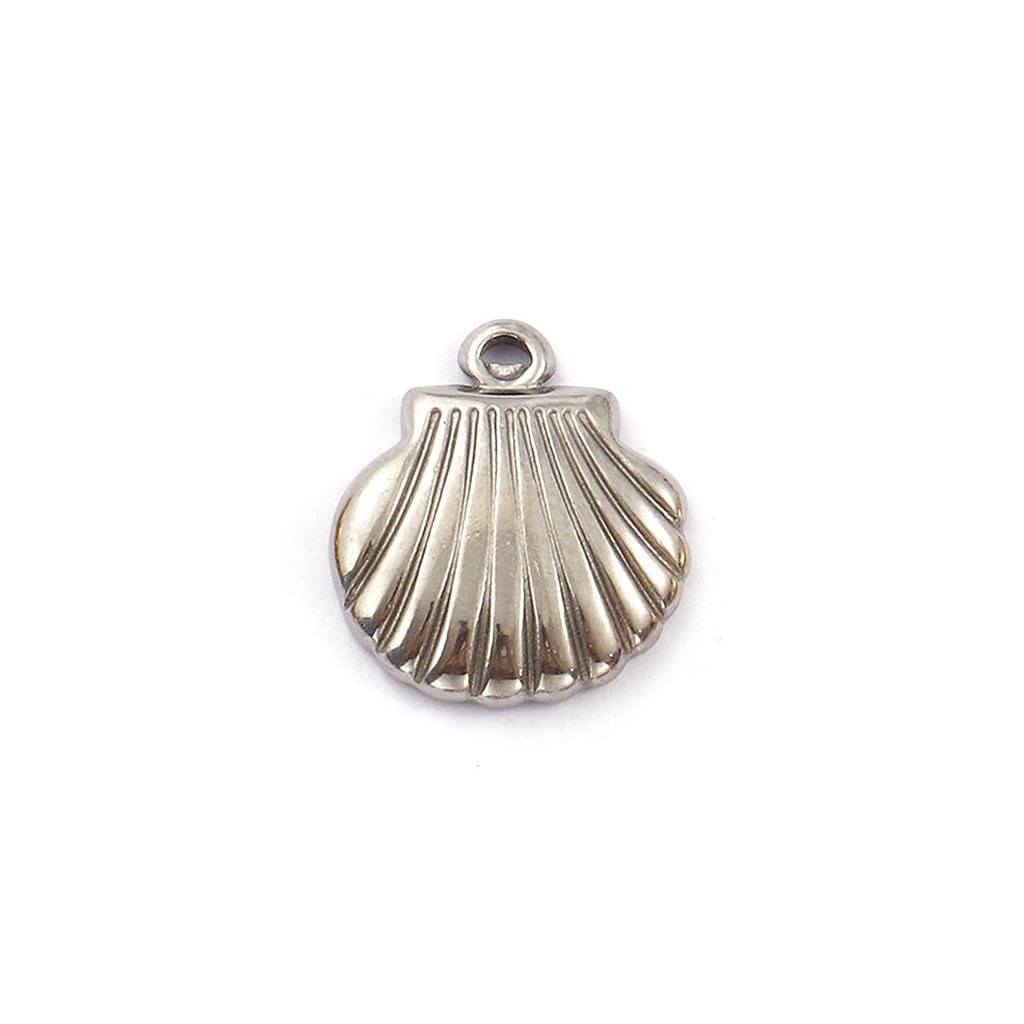 2 Piece 304 Stainless Steel Ocean Charms Shell Pendants For DIY Necklace Earrings Jewelry Making Findings