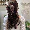 Large Chiffon Hair Claw Sweet Women Hair Grab Clip Luxury Bow Shark Clip  Daily