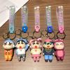 Creative Cute Cross-Dressing Crayon Small New Keychain Cartoon Doll Bag Pendant Pendant Car Key Chain Gift